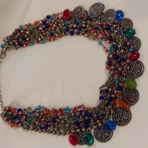 Colorful Fun Statement Piece Necklace